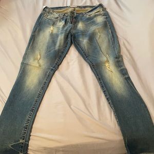 Rustin Akoo Slightly Ripped Jeans